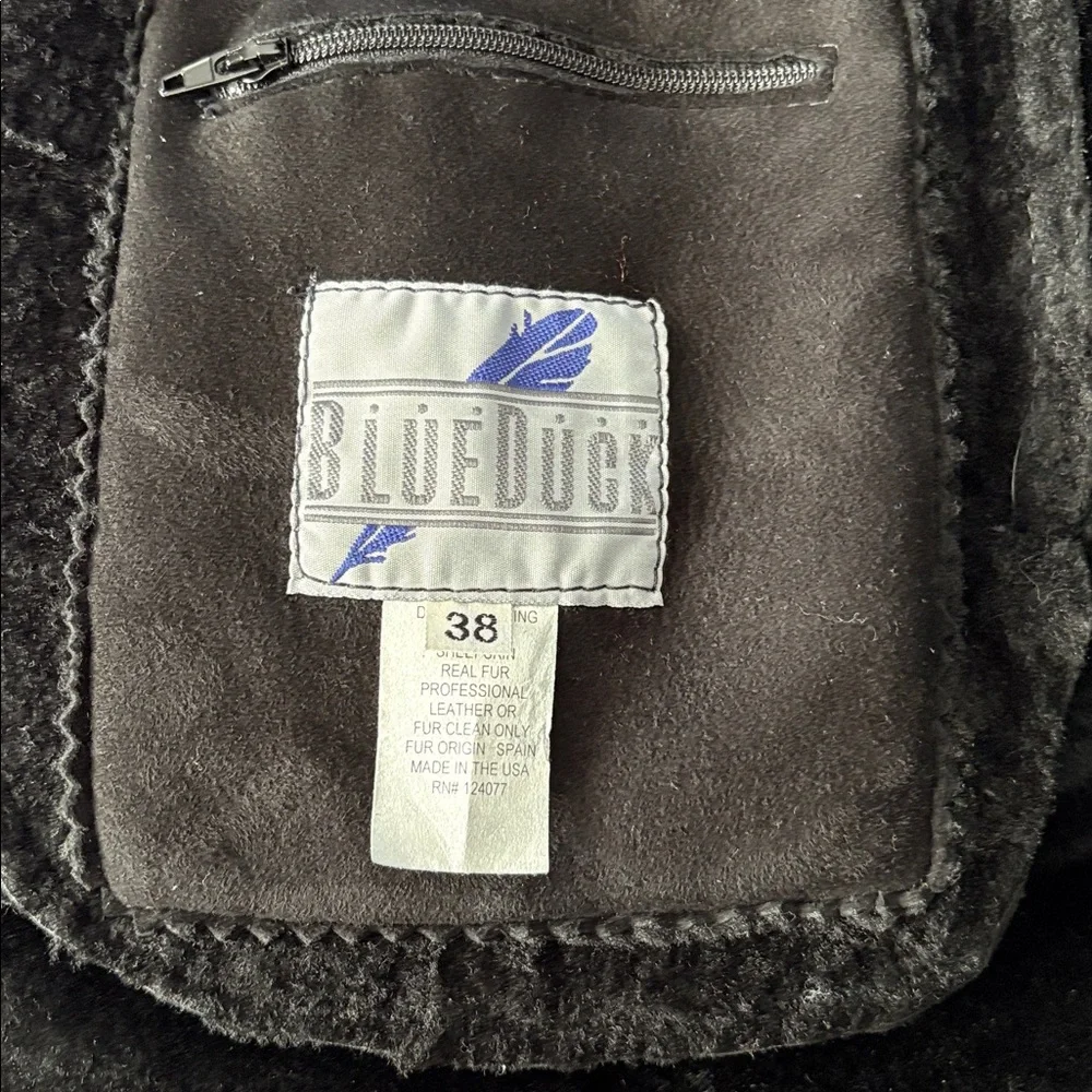 BLUE DUCK SHEARLING JACKET WOMANS SIZE 38